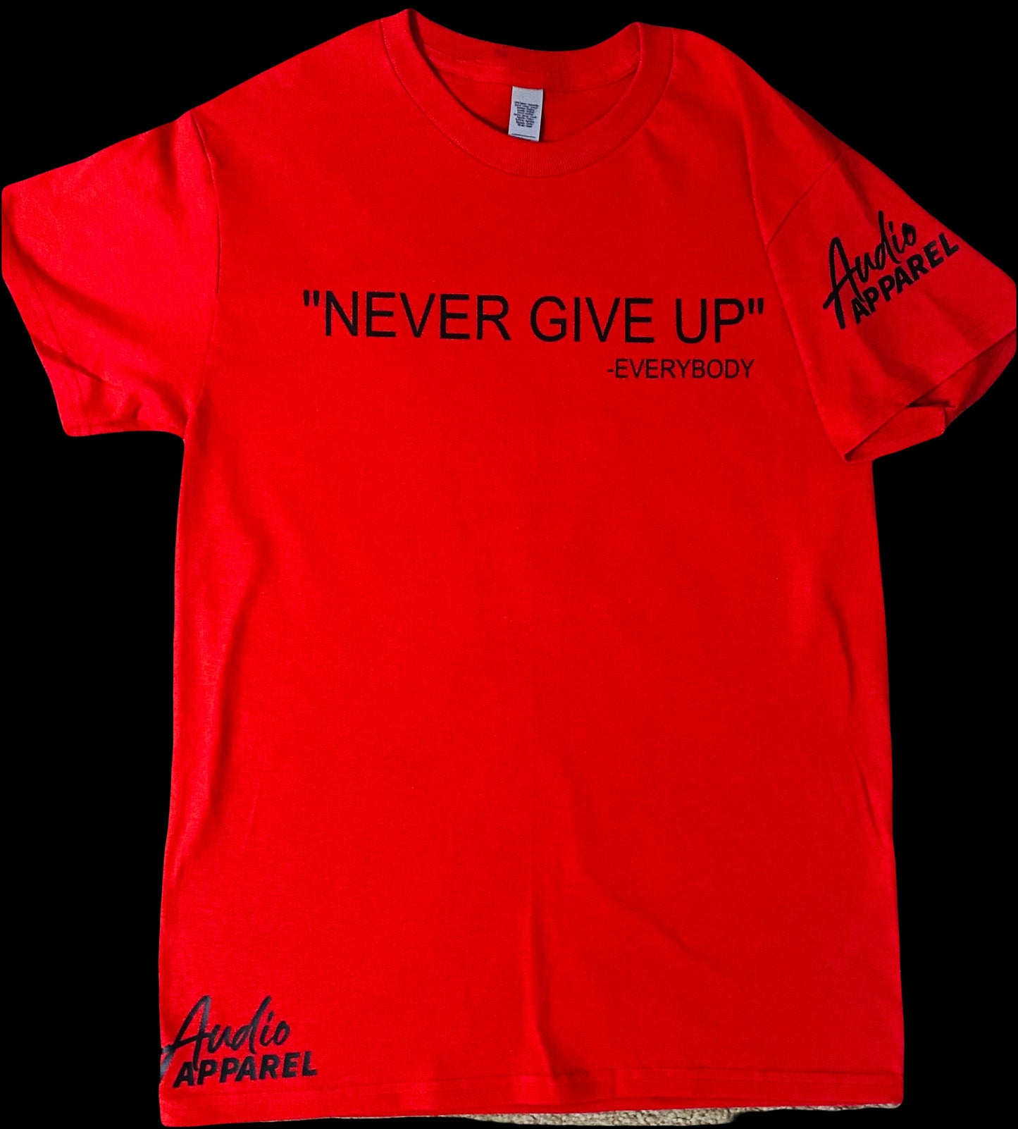 "Never Give Up" Short Sleeve Shirt